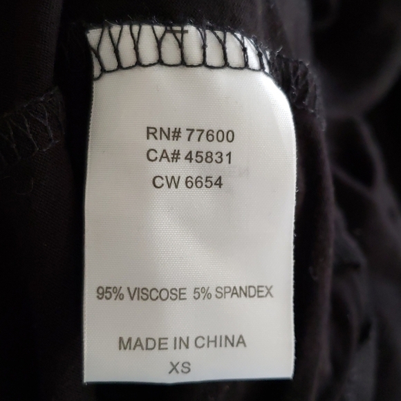 Revolve Brand Chaser Black Cold Shoulder Bell Sleeve Dress Size XS - Picture 6 of 7